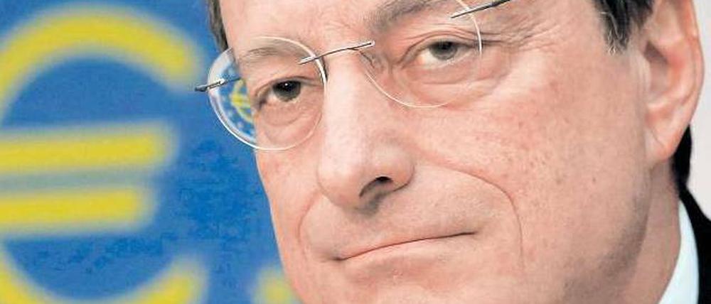 Optimistisch. Das Vertrauen in den Euro wächst, sagt EZB-Chef Draghi.