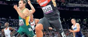 Der Überläufer. Sprinter Heinrich Popow (vorn) will jetzt Profisportler werden. Andere haben es schwerer.