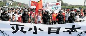 Die Botschaft vor Japans Botschaft.