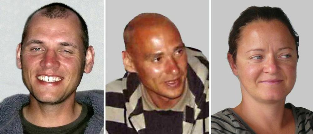 Uwe Böhnhardt (li.), Uwe Mundlos und Beate Zschäpe. Hatten die drei Terroristen Kontakt zu einem Berliner V-Mann?