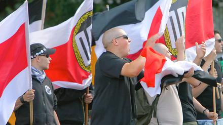 NPD-Anhänger wollen am Samstag in Potsdam demonstrieren.
