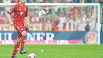 Der Dampfmacher. Zugang Javier Martinez könnte am Samstag erstmals in der Münchener Startelf stehen. Foto: dapd