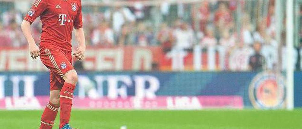 Der Dampfmacher. Zugang Javier Martinez könnte am Samstag erstmals in der Münchener Startelf stehen. Foto: dapd