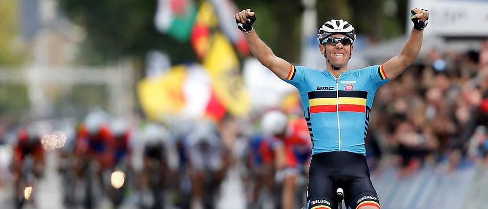 Weltmeister: Philippe Gilbert hat bei den Rad-Weltmeisterschaften in Valkenburg das Straßenrennen der Männer gewonnen. 