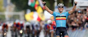 Weltmeister: Philippe Gilbert hat bei den Rad-Weltmeisterschaften in Valkenburg das Straßenrennen der Männer gewonnen. 