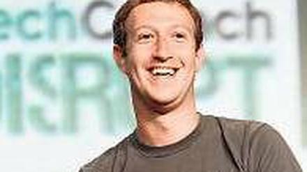 Nur noch neun Milliarden Vermögen. Facebook-Gründer Mark Zuckerberg. Foto: Reuters
