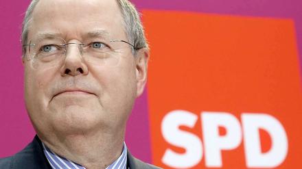 Peer Steinbrück (SPD) am Freitag im Willy-Brandt-Haus.