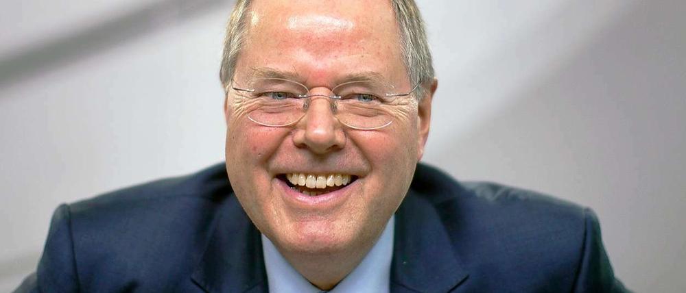 Wer, wenn nicht er? Peer Steinbrück nimmt die Herausforderung an.