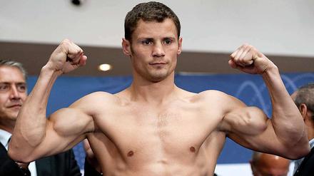 Damals war er noch Weltmeister: Robert Stieglitz vor seinem Kampf gegen Arthur Abraham.