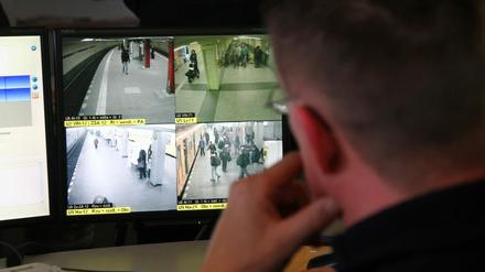 Videoüberwachung bei der BVG. 