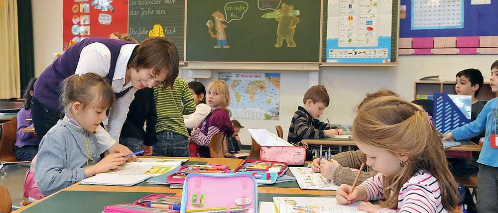 Beim Grundschulleistungsvergleich schneiden bayerische Schüler am besten ab.