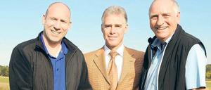 Benefizgolfer. Mit dabei waren Oliver Pielke, Horst Schubert und Klaus Böger.