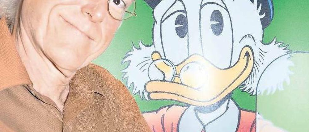 Künstler und Werk: Don Rosa und Dagobert Duck.