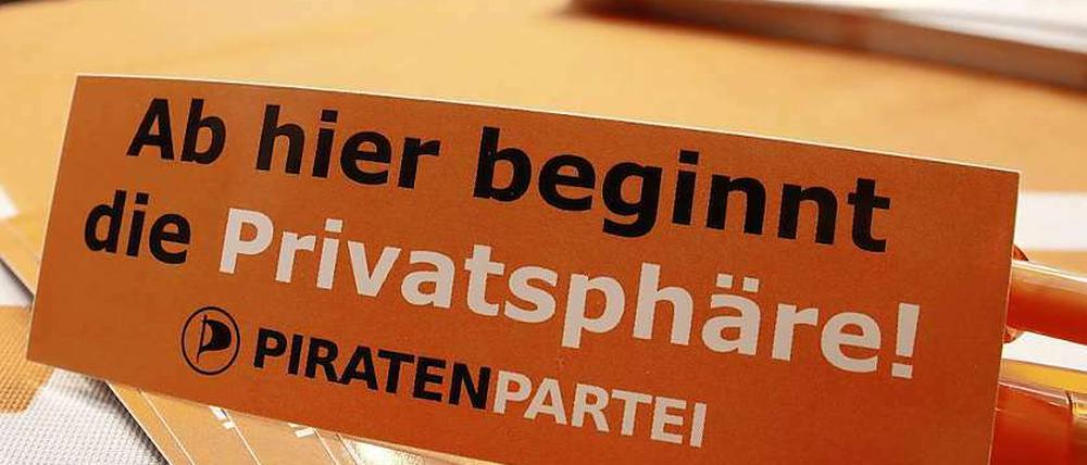 Privatsphäre und Datenschutz sind zentrale Themen der Piratenpartei.