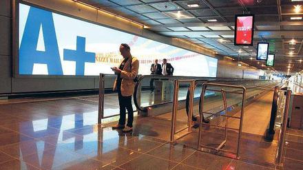 Lange Wege. Sieben Großflugzeuge oder elf Kurzstreckenjets können am neuen Terminal andocken.