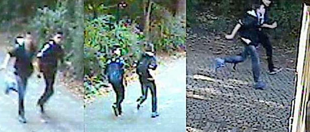 Auf der Flucht wurden die Täter von einer Videokamera gefilmt.