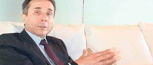 Der georgische Oligarch Bidsina Iwanischwili in seiner Villa in Tiflis. 