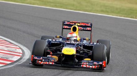 Sebastian Vettel auf dem Suzuka Ring in Japan.