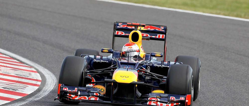 Sebastian Vettel auf dem Suzuka Ring in Japan.