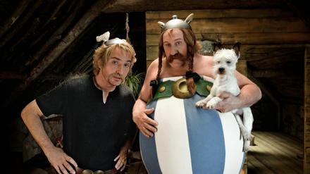 Stolze Bartträger: Edouard Baer als Asterix (links) und Gerard Depardieu als Obelix.