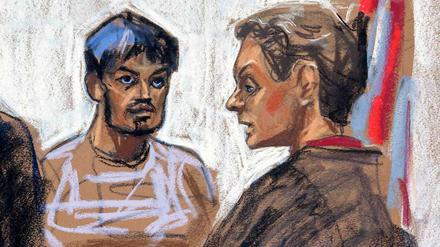 Vor der Richterin in New York: Der aus Bangladesch stammende 21-jährige Nafis