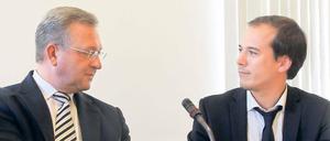 Im Ausschuss: Der Grüne Benedikt Lux und Senator Frank Henkel.