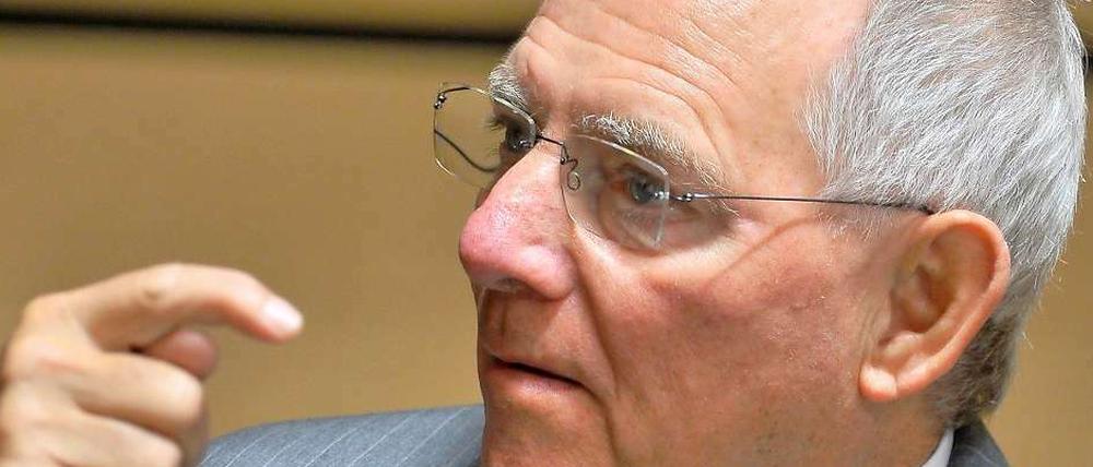 Schäuble verfolgt die Idee eines Europas der zwei Geschwindigkeiten konsequent bis ins Parlament. 