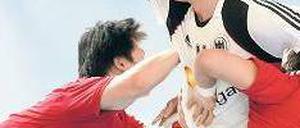 Prinz auf Halblinks. Christian Dissinger ist das größte deutsche Talent. Foto: dpa