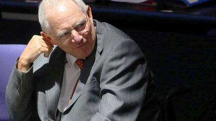 Finanzminister Schäuble.
