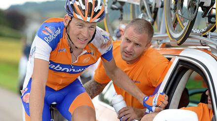 Für die Fahrer in dem Rabobank-Teams bedeutet der Ausstieg ihres Sponsors das Aus. Zu sehen ist der niederländische Radsportler Robert Gesink. 