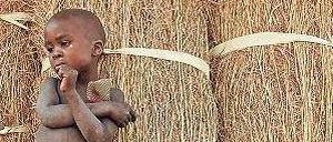 Die moderne Medizin ist hilflos. Erkrankte Kinder im Norden von Uganda. 