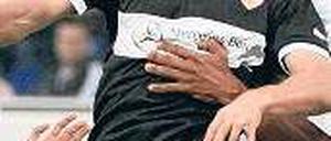 Hand aufs Herz. Dank des entscheidenden Treffers von Vedad Ibisevic (l.) verlässt der VfB Stuttgart den Tabellenkeller. Foto: dpa