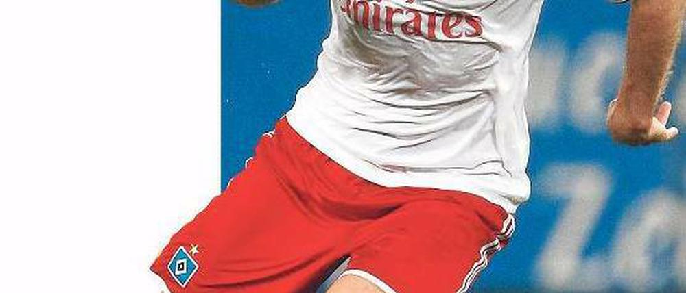 Der Prinz und die Mühen des Alltags. Rafael van der Vaart trägt zu viel Verantwortung beim HSV. Foto: dapd