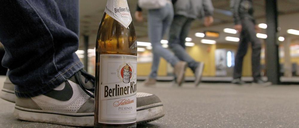 Weiterhin erlaubt: Bier in Berlins Bahnhöfen.