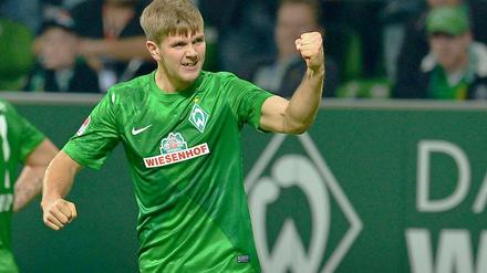 Der 20-jährige Niclas Füllkrug erzielte das Tor zum 3:0 für Werder Bremen.