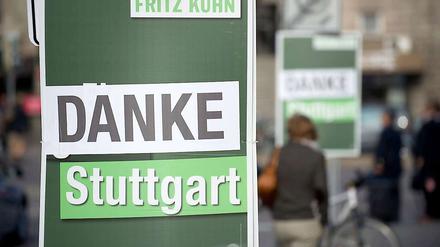 Gut gelaufen für die Grünen: In Stuttgart heißt der Bürgermeister jetzt Fritz Kuhn.