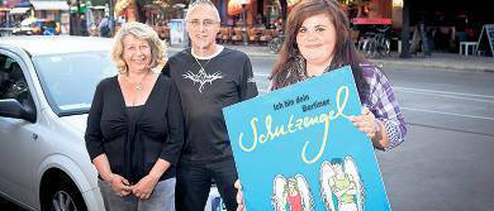 Schutzengel. Angelika Goldlust, Detlef Barteit und Nicole Bugenhagen.