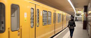 Eine U-Bahn in Berlin.