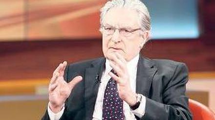 Streitlustig. Gerhart Baum blickt kritisch auf seine Zeit in der FDP zurück.Foto: WDR