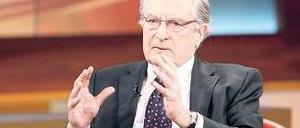 Streitlustig. Gerhart Baum blickt kritisch auf seine Zeit in der FDP zurück.Foto: WDR