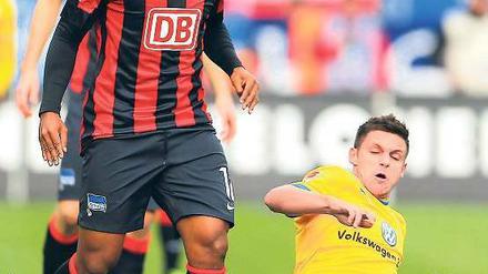 Herthas Mittelfeldspieler Ronny hatte großen Anteil am Erfolg seiner Mannschaft.