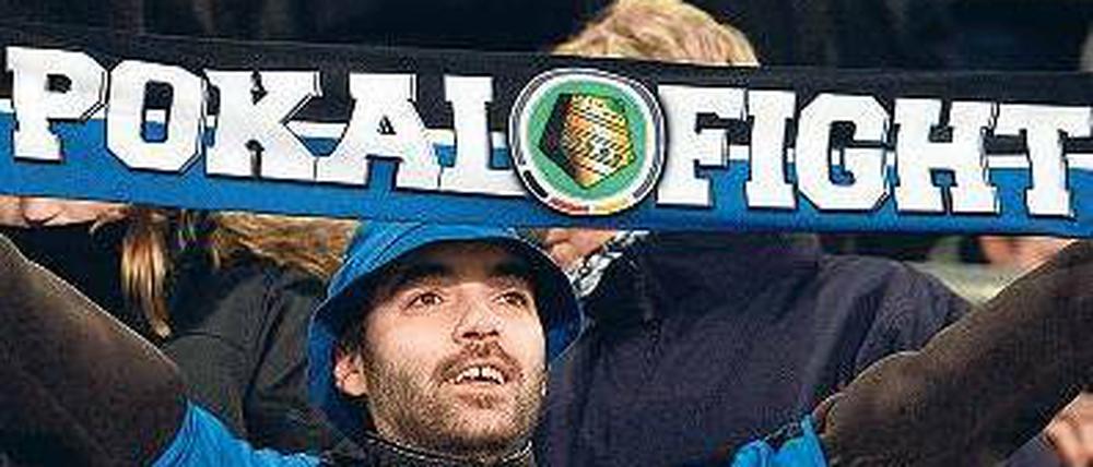 Die Bielefelder Fans hofften.