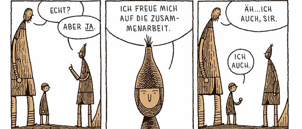 Asketische Bilder: Eine Seite aus dem Buch.