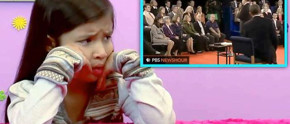 Im US-Fernsehen äußern sich Kinder zum Präsidentschaftswahlkampf. Nicht alle begeistern die Rededuelle.