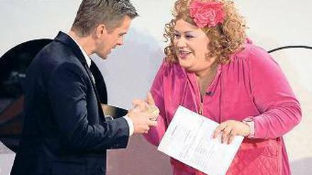 Ein neues Paar könnten Markus Lanz und Komikerin Cindy aus Marzahn bei „Wetten, dass..?“ werden. Foto: dpa