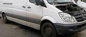 Der Ende Oktober von der polnischen Polizei sichergestellte Transporter.