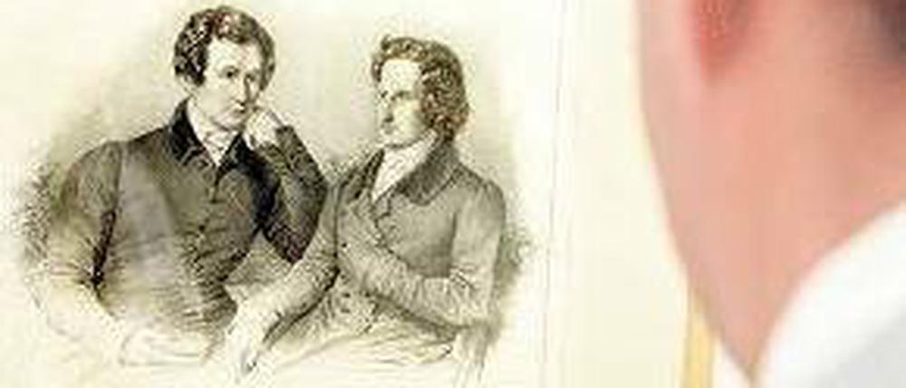 Märchenonkel. Jacob und Wilhelm Grimm lebten 20 Jahre in Berlin. Foto: pa/dpa