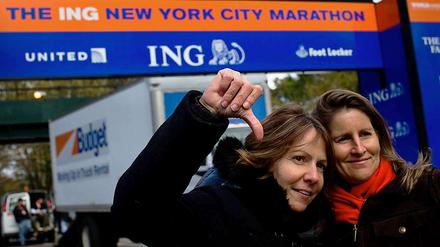 New York steht zwar nicht mehr unter Wasser, die Schäden durch den Hurrikan „Sandy“ sind in der Stadt aber noch lange nicht behoben. Für den Marathon konnten sich deswegen nur die wenigsten New Yorker begeistern.
