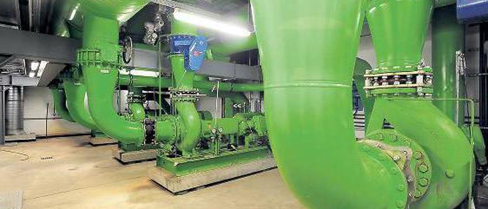 Auch die Kältezentrale von Vattenfall öffnete am Aktionstag ihre sonst stets verschlossenen Türen. Sie klimatisiert die Gebäude um den Potsdamer Platz.