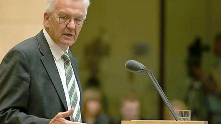 Winfried Kretschmann (Grüne) spricht am Freitag im Bundesrat in Berlin.
